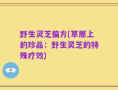 野生灵芝偏方(草原上的珍品：野生灵芝的特殊疗效)
