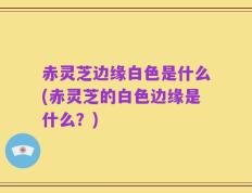 赤灵芝边缘白色是什么(赤灵芝的白色边缘是什么？)