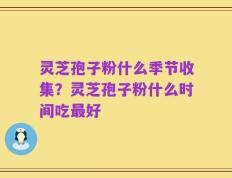 灵芝孢子粉什么季节收集？灵芝孢子粉什么时间吃最好