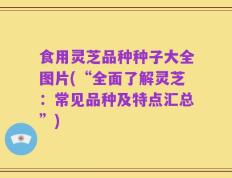 食用灵芝品种种子大全图片(“全面了解灵芝：常见品种及特点汇总”)