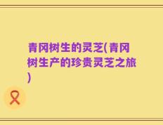 青冈树生的灵芝(青冈树生产的珍贵灵芝之旅)