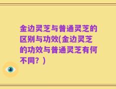 金边灵芝与普通灵芝的区别与功效(金边灵芝的功效与普通灵芝有何不同？)