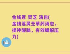 金线莲 灵芝 汤包(金线莲灵芝草药汤包，提神醒脑，有效缓解压力)