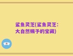 鲨鱼灵芝(鲨鱼灵芝：大自然赐予的宝藏)