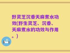 野灵芝沉香天麻煮水功效(野生灵芝、沉香、天麻煮水的功效与作用。)