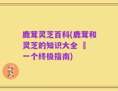 鹿茸灵芝百科(鹿茸和灵芝的知识大全 – 一个终极指南)