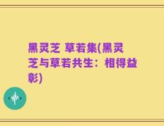 黑灵芝 草若集(黑灵芝与草若共生：相得益彰)