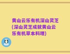 黄山云乐有机深山灵芝(深山灵芝成就黄山云乐有机草本料理)