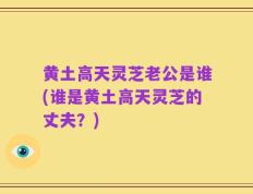 黄土高天灵芝老公是谁(谁是黄土高天灵芝的丈夫？)