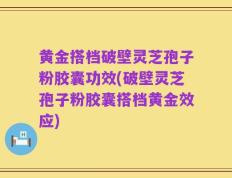 黄金搭档破壁灵芝孢子粉胶囊功效(破壁灵芝孢子粉胶囊搭档黄金效应)