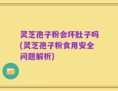 灵芝孢子粉会坏肚子吗(灵芝孢子粉食用安全问题解析)