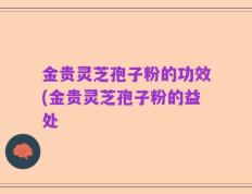 金贵灵芝孢子粉的功效(金贵灵芝孢子粉的益处
