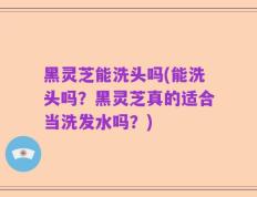 黑灵芝能洗头吗(能洗头吗？黑灵芝真的适合当洗发水吗？)