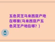 五色灵芝马来西亚产地在哪里(马来西亚产五色灵芝产地在哪？)