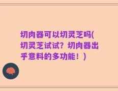 切肉器可以切灵芝吗(切灵芝试试？切肉器出乎意料的多功能！)
