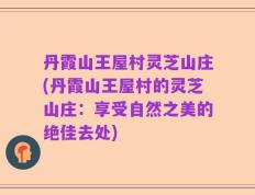 丹霞山王屋村灵芝山庄(丹霞山王屋村的灵芝山庄：享受自然之美的绝佳去处)