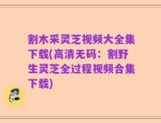 割木采灵芝视频大全集下载(高清无码：割野生灵芝全过程视频合集下载)