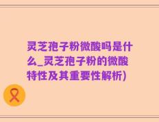 灵芝孢子粉微酸吗是什么_灵芝孢子粉的微酸特性及其重要性解析)