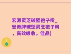 宏源灵芝破壁孢子粉_宏源牌破壁灵芝孢子粉，高效吸收，佳品)