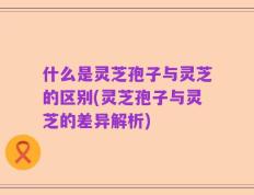 什么是灵芝孢子与灵芝的区别(灵芝孢子与灵芝的差异解析)