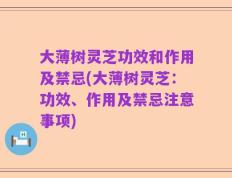 大薄树灵芝功效和作用及禁忌(大薄树灵芝：功效、作用及禁忌注意事项)