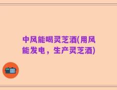 中风能喝灵芝酒(用风能发电，生产灵芝酒)
