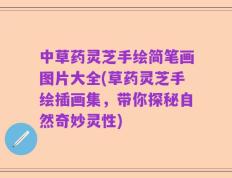 中草药灵芝手绘简笔画图片大全(草药灵芝手绘插画集，带你探秘自然奇妙灵性)