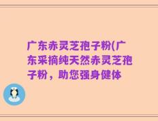 广东赤灵芝孢子粉(广东采摘纯天然赤灵芝孢子粉，助您强身健体
