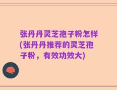 张丹丹灵芝孢子粉怎样(张丹丹推荐的灵芝孢子粉，有效功效大)