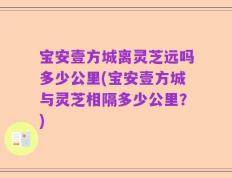 宝安壹方城离灵芝远吗多少公里(宝安壹方城与灵芝相隔多少公里？)