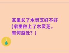 家里长了木灵芝好不好(家里种上了木灵芝，有何益处？)