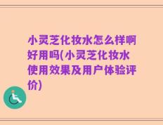 小灵芝化妆水怎么样啊好用吗(小灵芝化妆水使用效果及用户体验评价)