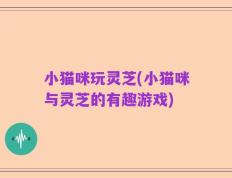 小猫咪玩灵芝(小猫咪与灵芝的有趣游戏)