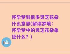 怀孕梦到很多灵芝花朵什么意思(解读梦境：怀孕梦中的灵芝花朵象征什么？)