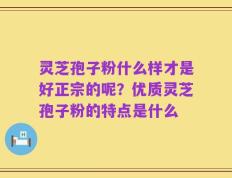灵芝孢子粉什么样才是好正宗的呢？优质灵芝孢子粉的特点是什么