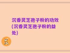沉香灵芝孢子粉的功效(沉香灵芝孢子粉的益处)