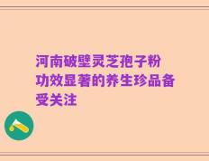 河南破壁灵芝孢子粉 功效显著的养生珍品备受关注
