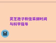 灵芝孢子粉佳采撷时间与科学指导