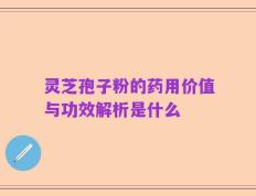 灵芝孢子粉的药用价值与功效解析是什么