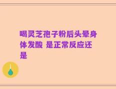 喝灵芝孢子粉后头晕身体发酸 是正常反应还是