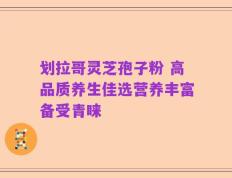 划拉哥灵芝孢子粉 高品质养生佳选营养丰富备受青睐