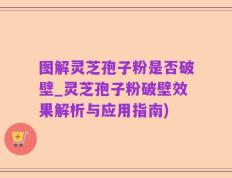 图解灵芝孢子粉是否破壁_灵芝孢子粉破壁效果解析与应用指南)
