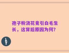 孢子粉浇花竟引白毛生长，这背后原因为何？