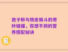 孢子粉与铁皮枫斗的奇妙碰撞，你想不到的营养搭配秘诀