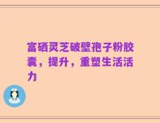富硒灵芝破壁孢子粉胶囊，提升，重塑生活活力