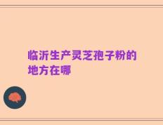 临沂生产灵芝孢子粉的地方在哪
