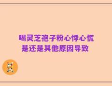 喝灵芝孢子粉心悸心慌 是还是其他原因导致