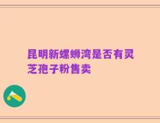 昆明新螺蛳湾是否有灵芝孢子粉售卖