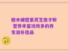 椴木破壁紫灵芝孢子粉 营养丰富功效多的养生滋补佳品