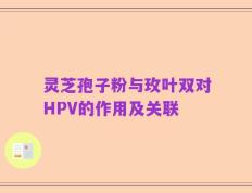 灵芝孢子粉与玫叶双对HPV的作用及关联